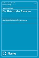 Auszeichnung Humboldt-Preis Dissertation: Valentin Feneberg: "Die Heimat der Anderen. Ermittlung und Verwendung von Herkunftslandinformationen in Asylverfahren an Verwaltungsgerichten"