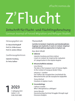 Special Issue der Zeitschrift für Fluchtforschung: Gerichte im Kontext. Empirische und interdisziplinäre Zugänge zum Asylrecht, herausgegeben von Valentin Feneberg und Petra Sußner