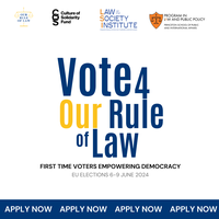 The Vote4OurRuleofLaw (Vote4ORoL) Fellowship - Apply now!